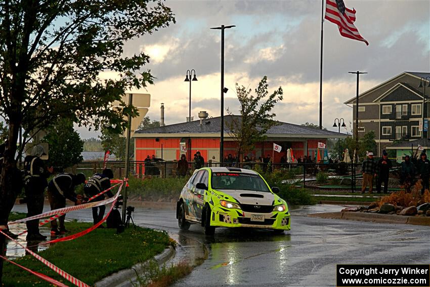Vincent Trudel / Glen Ray Subaru WRX STi on SS20, Sanford Center.