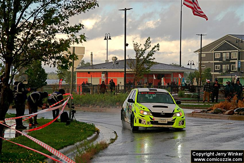 Vincent Trudel / Glen Ray Subaru WRX STi on SS20, Sanford Center.