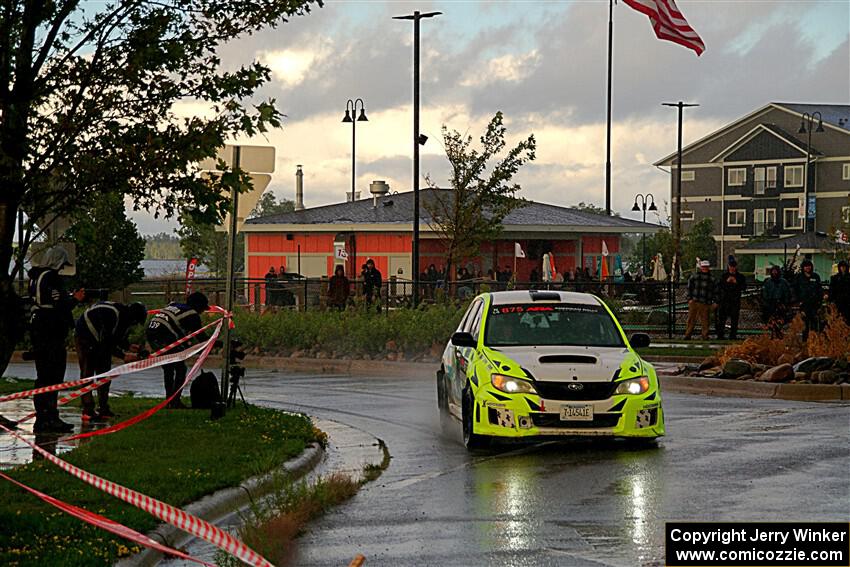 Vincent Trudel / Glen Ray Subaru WRX STi on SS20, Sanford Center.