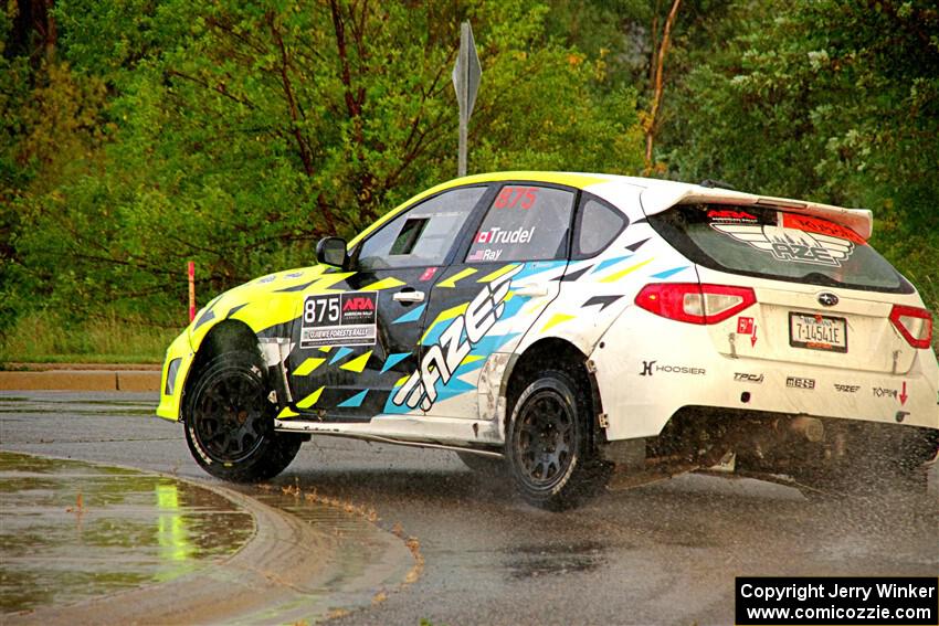 Vincent Trudel / Glen Ray Subaru WRX STi on SS20, Sanford Center.