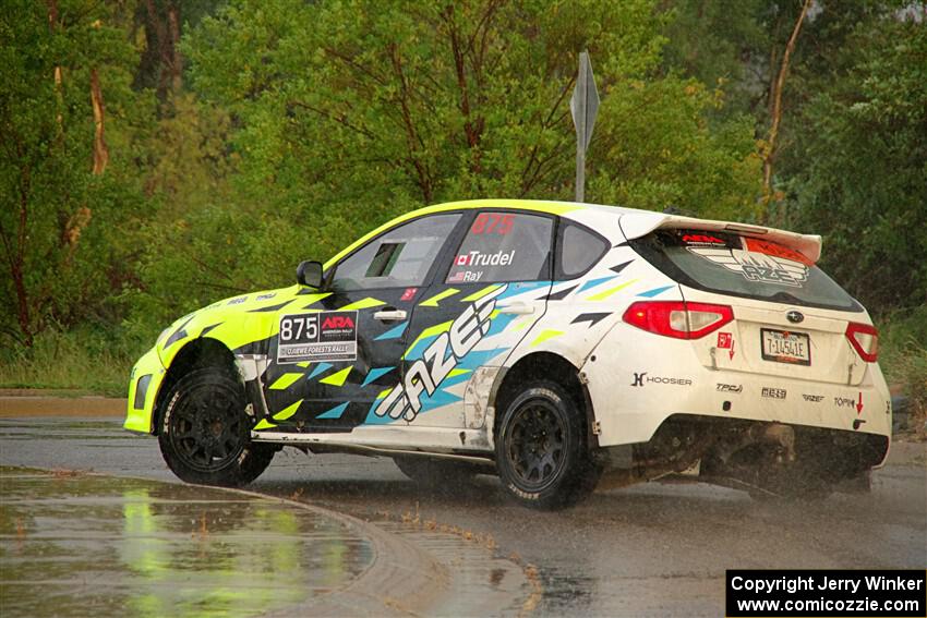 Vincent Trudel / Glen Ray Subaru WRX STi on SS20, Sanford Center.