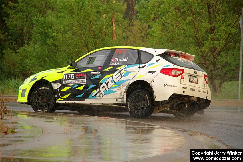Vincent Trudel / Glen Ray Subaru WRX STi on SS20, Sanford Center.