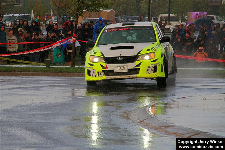 Vincent Trudel / Glen Ray Subaru WRX STi on SS20, Sanford Center.