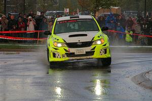 Vincent Trudel / Glen Ray Subaru WRX STi on SS20, Sanford Center.