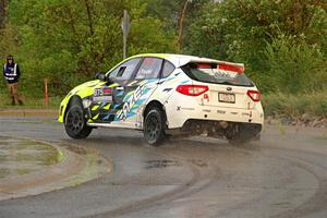 Vincent Trudel / Glen Ray Subaru WRX STi on SS20, Sanford Center.