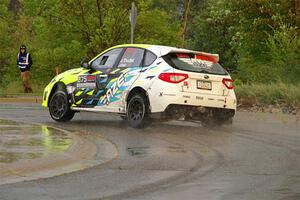 Vincent Trudel / Glen Ray Subaru WRX STi on SS20, Sanford Center.