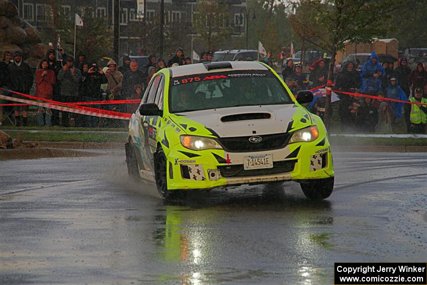 Vincent Trudel / Glen Ray Subaru WRX STi on SS20, Sanford Center.