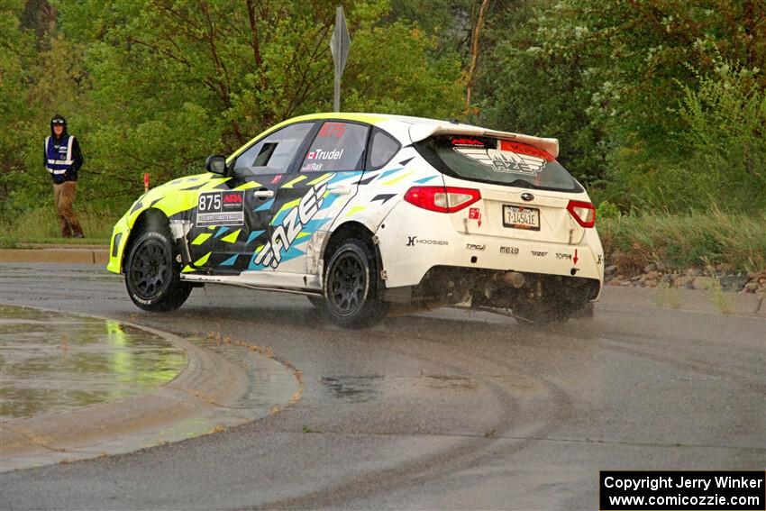 Vincent Trudel / Glen Ray Subaru WRX STi on SS20, Sanford Center.
