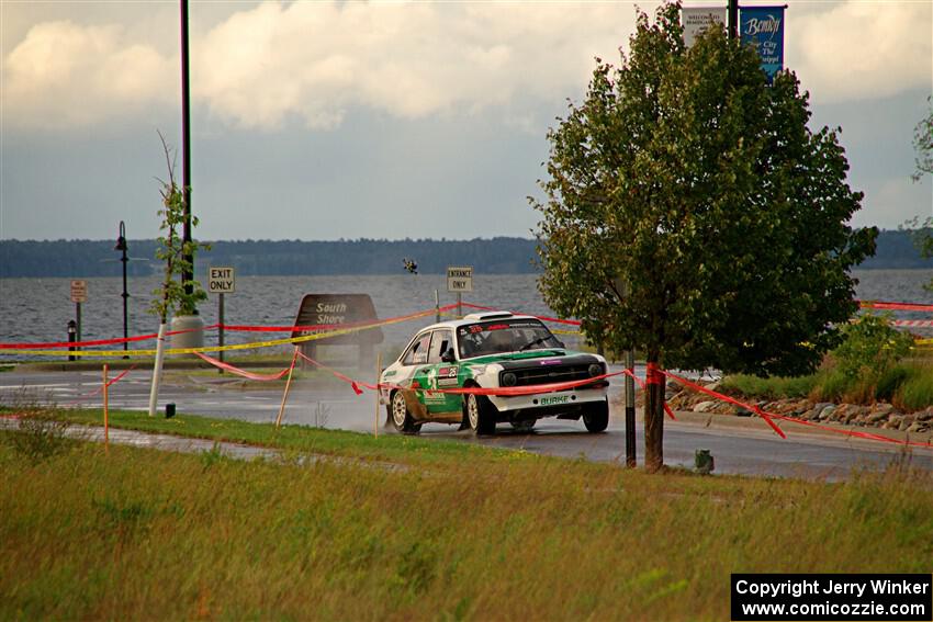 Seamus Burke / Gary McElhinney Ford Escort Mk II on SS20, Sanford Center.