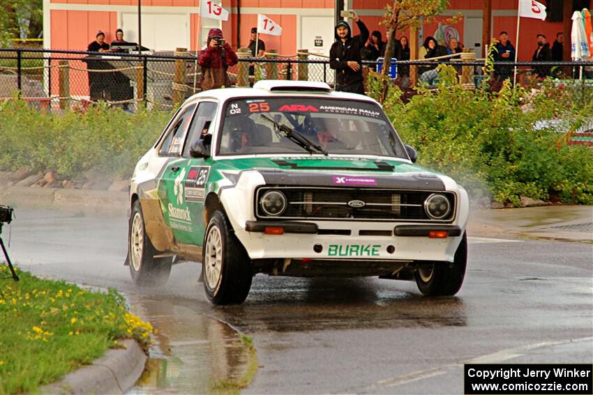 Seamus Burke / Gary McElhinney Ford Escort Mk II on SS20, Sanford Center.