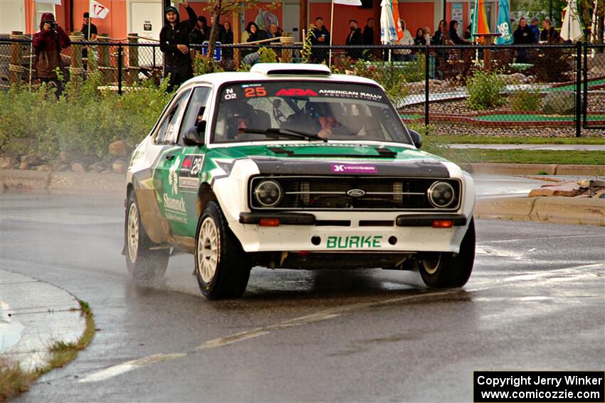 Seamus Burke / Gary McElhinney Ford Escort Mk II on SS20, Sanford Center.