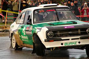 Seamus Burke / Gary McElhinney Ford Escort Mk II on SS20, Sanford Center.