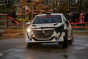 Sean Donnelly / Zach Pfeil Peugeot 208 Rally4 on SS20, Sanford Center.