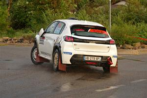 Sean Donnelly / Zach Pfeil Peugeot 208 Rally4 on SS20, Sanford Center.