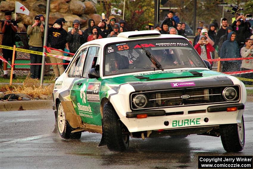 Seamus Burke / Gary McElhinney Ford Escort Mk II on SS20, Sanford Center.