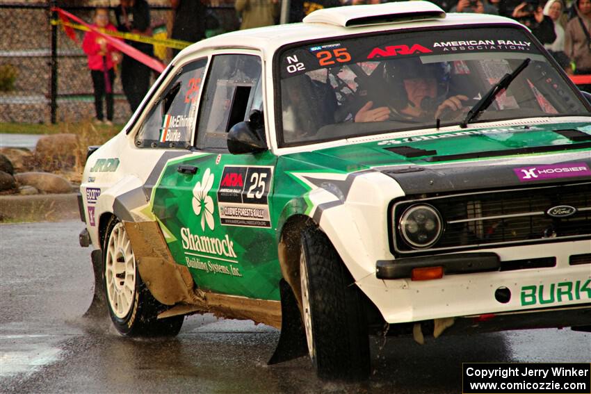 Seamus Burke / Gary McElhinney Ford Escort Mk II on SS20, Sanford Center.