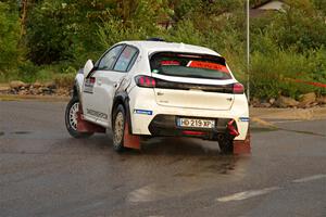 Sean Donnelly / Zach Pfeil Peugeot 208 Rally4 on SS20, Sanford Center.