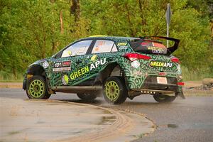 Alastair Scully / Stefan Trajkov Hyundai i20 R5 on SS20, Sanford Center.