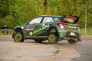 Alastair Scully / Stefan Trajkov Hyundai i20 R5 on SS20, Sanford Center.