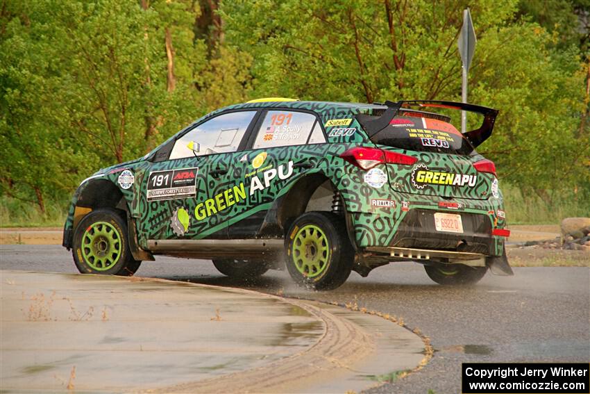 Alastair Scully / Stefan Trajkov Hyundai i20 R5 on SS20, Sanford Center.
