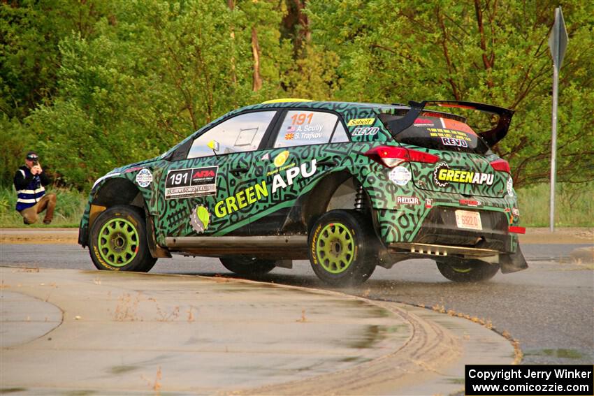 Alastair Scully / Stefan Trajkov Hyundai i20 R5 on SS20, Sanford Center.