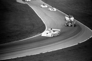 Al Unser, Jr.'s Frisbee leads lap one, at turn seven, of the race.