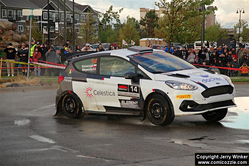 Georgie Megennis / Michael Szewczyk Ford Fiesta Rally3 on SS20, Sanford Center.