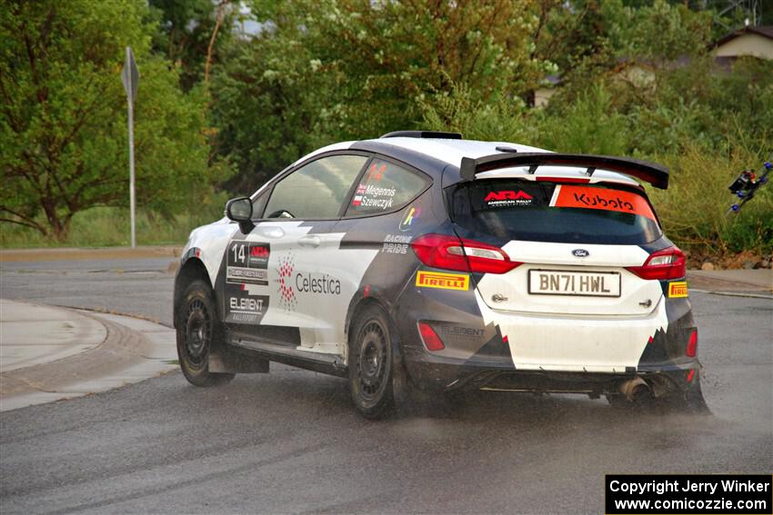 Georgie Megennis / Michael Szewczyk Ford Fiesta Rally3 on SS20, Sanford Center.