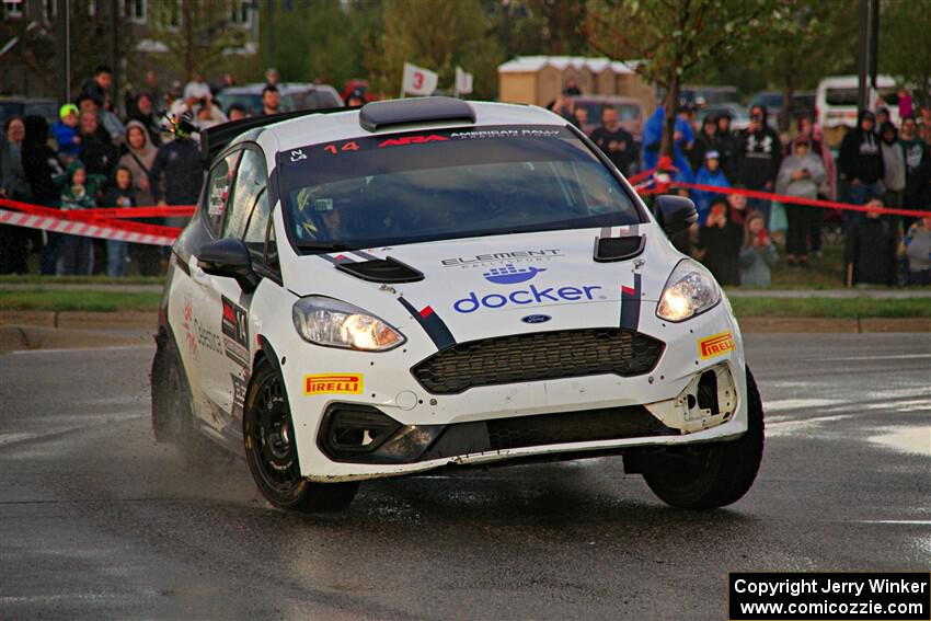 Georgie Megennis / Michael Szewczyk Ford Fiesta Rally3 on SS20, Sanford Center.