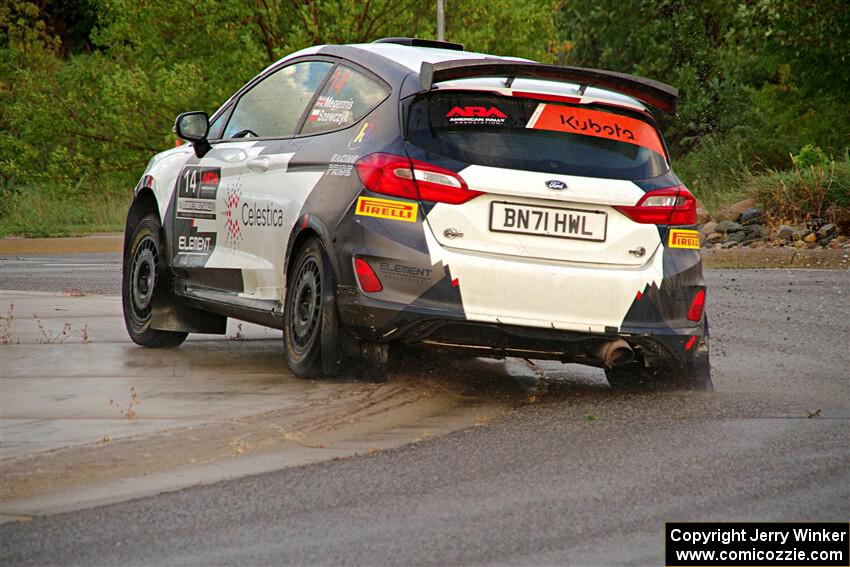 Georgie Megennis / Michael Szewczyk Ford Fiesta Rally3 on SS20, Sanford Center.