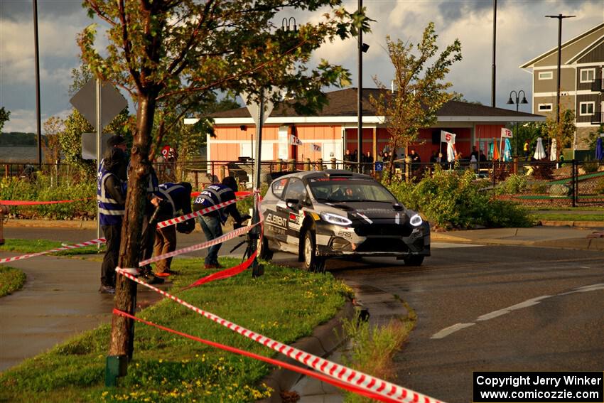 Javier Olivares / K.J. Miller Ford Fiesta Rally2 on SS20, Sanford Center.