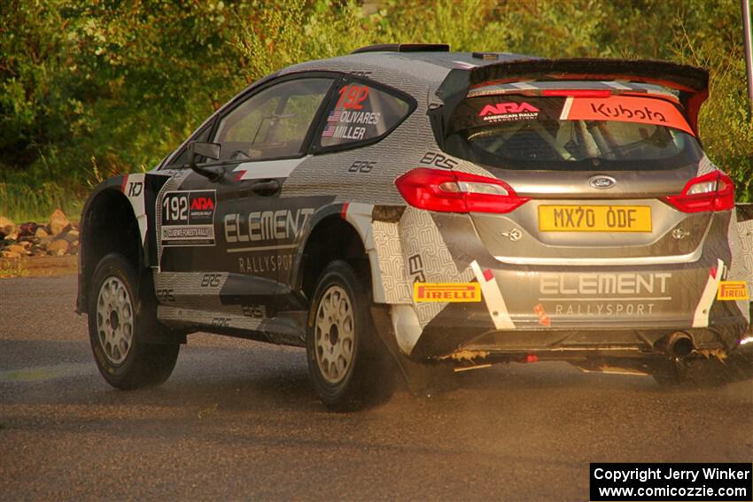 Javier Olivares / K.J. Miller Ford Fiesta Rally2 on SS20, Sanford Center.