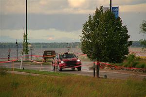 Conner Martell / Alex Gelsomino Skoda Fabia RS Rally2 on SS20, Sanford Center.