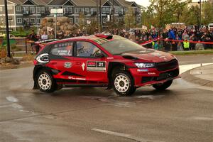 Conner Martell / Alex Gelsomino Skoda Fabia RS Rally2 on SS20, Sanford Center.