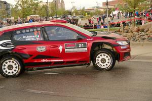 Conner Martell / Alex Gelsomino Skoda Fabia RS Rally2 on SS20, Sanford Center.