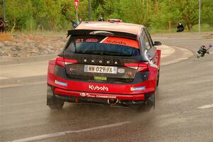 Conner Martell / Alex Gelsomino Skoda Fabia RS Rally2 on SS20, Sanford Center.