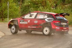 Conner Martell / Alex Gelsomino Skoda Fabia RS Rally2 on SS20, Sanford Center.