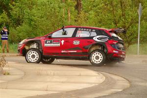 Conner Martell / Alex Gelsomino Skoda Fabia RS Rally2 on SS20, Sanford Center.