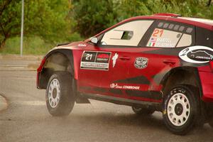 Conner Martell / Alex Gelsomino Skoda Fabia RS Rally2 on SS20, Sanford Center.