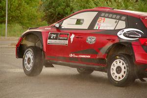 Conner Martell / Alex Gelsomino Skoda Fabia RS Rally2 on SS20, Sanford Center.