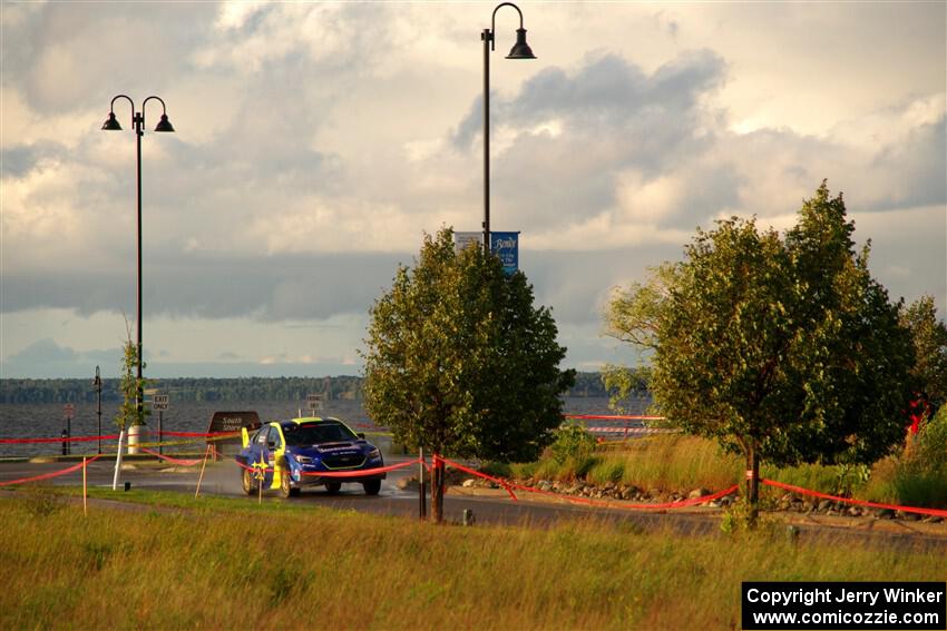 Brandon Semenuk / Keaton Williams Subaru WRX ARA25 on SS20, Sanford Center.