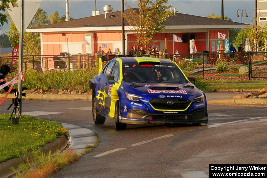 Brandon Semenuk / Keaton Williams Subaru WRX ARA25 on SS20, Sanford Center.