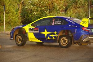 Brandon Semenuk / Keaton Williams Subaru WRX ARA25 on SS20, Sanford Center.