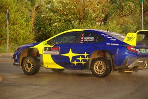 Brandon Semenuk / Keaton Williams Subaru WRX ARA25 on SS20, Sanford Center.