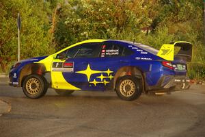 Brandon Semenuk / Keaton Williams Subaru WRX ARA25 on SS20, Sanford Center.
