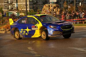Brandon Semenuk / Keaton Williams Subaru WRX ARA25 on SS20, Sanford Center.