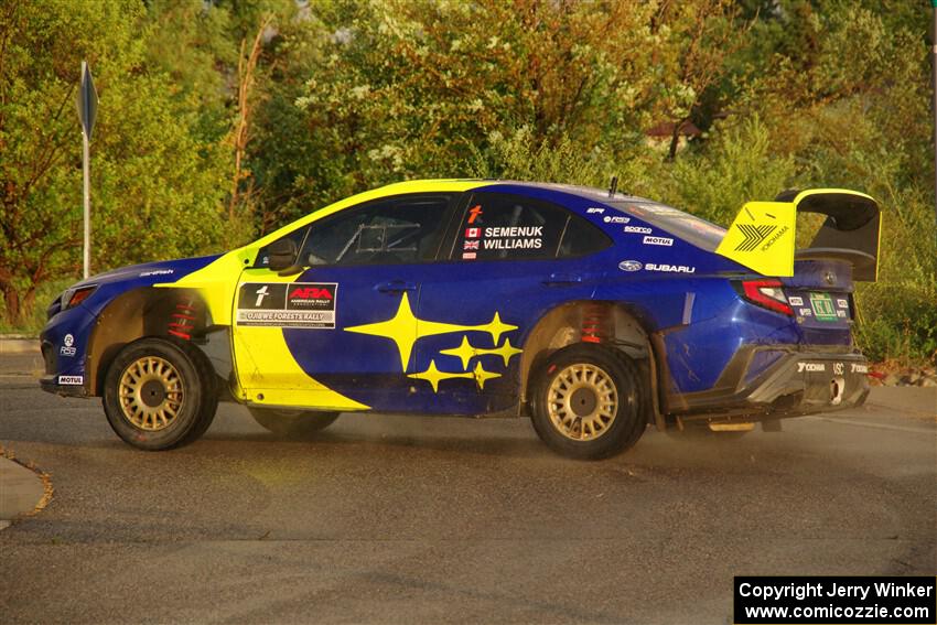 Brandon Semenuk / Keaton Williams Subaru WRX ARA25 on SS20, Sanford Center.
