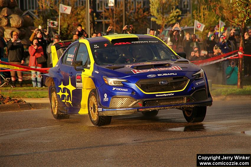 Brandon Semenuk / Keaton Williams Subaru WRX ARA25 on SS20, Sanford Center.
