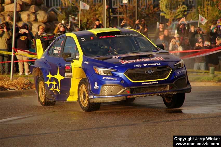 Brandon Semenuk / Keaton Williams Subaru WRX ARA25 on SS20, Sanford Center.