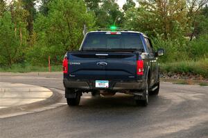 A Ford F-150 pickup sweeps SS20, Sanford Center.